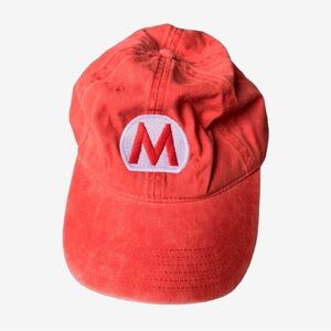 Red Cap with Embroidered Mario Logo